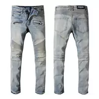 balmain slim-fit biker jeans fashion wash white